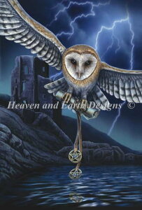 Heaven And Earth Designs �N���X�X�e�b�`�h�J�}�� �A�� HAED �㋉�� Lisa Parker ���̐S Heart Of The Storm �S�ʎh��