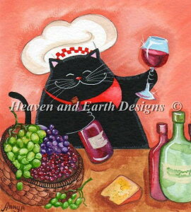 Heaven And Earth Designs �N���X�X�e�b�`�h�J�}�� �A�� HAED �㋉�� Annya Kai �\�����G Mini Sommelier �S�ʎh��