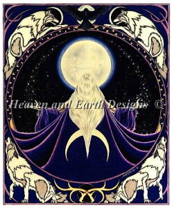 Heaven And Earth Designs �N���X�X�e�b�`�h�J�}�� �A�� HAED �㋉�� Sandra SanTara �T�̎q������ Children of the Wolf �S�ʎh��