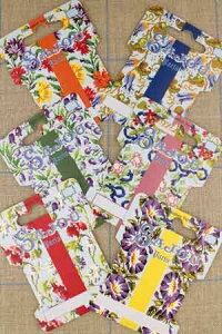 TW[(Sajou)  I[KiCU[ yRIBBON AND THREAD STORAGE CARDS - FLORAL MOTIFSz tX | CAR_RUB_006_070_090_03 y\z