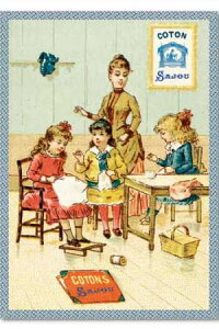 Sajou�i�T�W���[�j �|�X�g�J�[�h Carte postale Coton Sajou �t�� �t�����X �O���[�e�B���O�J�[�h CP_001_COTON �y�\��z