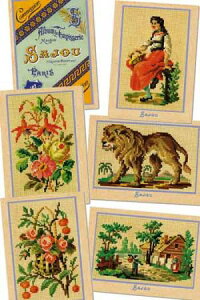 yDM֑ΉzSajou |XgJ[h(6g) Six cartes postales Sajou tapisserie au petit point Srie 102 t TW[ tX ]TW[ O[eBOJ[h CP_006_TAP_03