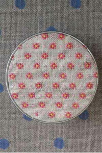 TW[ NXXeb`hJLbg y[ỸNZC\Ez Kit point de croix - Jouy Bote Mignonnette rose A ㋉ KIT_PDC_MUP_JOUY_14 i\j