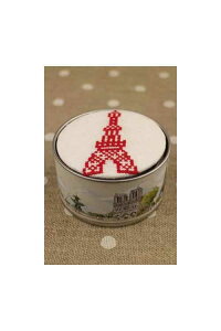 TW[ NXXeb`hJLbg yGbtFz Kit de point de croix Sajou Bote  broder - Tour Eiffel blanc cass A ㋉ KIT_PDC_BTE_SAJ_PARIS_01B i\j