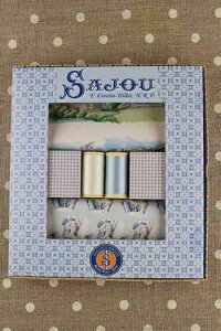 �T�W���[�iSajou�j �~�V����2�{�ƖȐ��n2��̃{�b�N�X�Z�b�g �yBOTE CADEAU TISSUS ET FILS VERSAILLES�z �t�����X BTE_TIS_SAJ_FIL_02_08_A �y�\��z