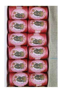 SAJOU�i�T�W���[�j ���[�X�� 12�� 110m �I�[���h�s���N �yBOTE 12 COCONS CALAIS FIL DENTELLE N° 6573 - VIEUX ROSE�z �t�����X CHDENT_CALAIS_ASS_12_6573 �y�\��z