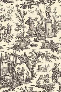 Maison SajouiTW[j Ȑn 45x65cm ͂ yCoupon tissu Offrande  l'Amour gris motif principalz tX T_SAJ_C_050_075_PER_13A y\z