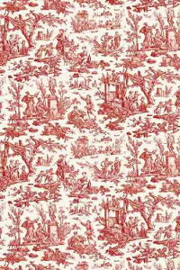 SAJOU Ȑn 45x65cm ͂ yCoupon tissu Offrande  l'Amour miniature rougez tX T_SAJ_C_050_075_PER_14A y\z