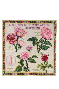 Maison Sajou(サジュー) クロスステッチ刺しゅうキット 【ジョゼフィーヌ皇后のローズクッション】 COUSSIN LES ROSES DE L'IMPRATRICE JOSPHINE 輸入 上級者 KIT_PDC_MUP_NAJO_05 (予約)