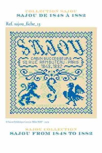 SAJOUi]ETW[j NXXeb`hイ`[g } yGRILLE DE POINT DE CROIX SAJOU DE 1848 A 1882z | A GRI_PDC_SAJOU_13y\z