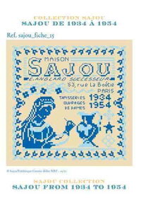 SajouiTW[j NXXeb`hイ`[g } yGRILLE DE POINT DE CROIX SAJOU DE 1934 ? 1954z | A GRI_PDC_SAJOU_15y\z