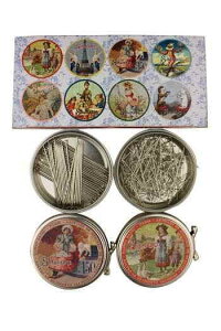 Maison SajouiTW[j eB mكs2ʃZbg tX yBO?TE DEUX BO?TES M?TAL ?PINGLES N°4 ET 12zBTE_MET_053_ASS_01y\z