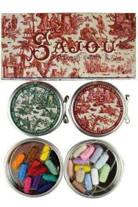 Maison Sajoui]ETW[j eB 2ʃZbg tX yBOITES DEUX BOITES METAL TOILE DE JOUY COCONSzBTE_MET_053_ASS_12y\z