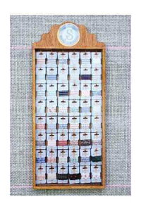 h[nEX ~j`A|X Maison SajouyPR?SENTOIR BOIS MINIATURE RUBANS COTONz tX A G MP_48_CAR_04y\z