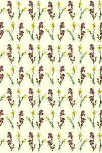 SAJOUiTW[j  Rbgn 140cm x 90 cm yTISSU COTON EN 150 CM IRIS ET NARCISSESz pb`[N tX T_SAJ_M_150_PER_22A y\z