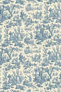 sajou  Rbgn 140cm x 90 cm yTOILE DE JOUY EN 150 CM OFFRANDE MINIATURE BLEUz }XN pb`[N nhCh T_SAJ_M_150_PER_14B y\z