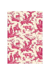 MAISON SAJOUiTW[j  Rbgn 140cm x 90 cm yTOILE DE JOUY EN150 CM PLAISIRS CAMPAGNE ROSEz }XN pb`[N nhCh T_SAJ_M_150_PER_06A y\z