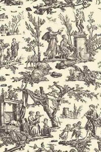 SajouiTW[j OEKO-TEX F n  Rbg 140cm x 90 cm yTOILE DE JOUY EN 150 CM OFFRANDE AMOUR GRISz }XN pb`[N nhCh T_SAJ_M_150_PER_13A y\z