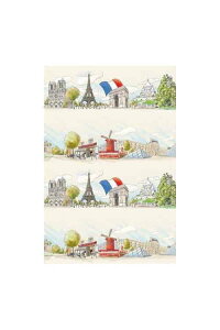 Maison SajouiTW[j OEKO-TEX GRebNXF n  Rbg 140cm x 90 cm yTISSU COTON EN 150 CM PARIS ET LA TOUR EIFFELz }XN pb`[N nhCh T_SAJ_M_150_PER_03A y\z
