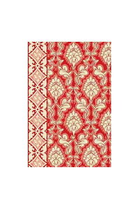 SAJOU GRebNXFiOEKO-TEXj An  Rbg 140cm x 90 cm yTISSU COTON EN 150 CM DAMAS ROUGEz }XN pb`[N nhCh tX T_SAJ_M_150_PER_04Ay\z