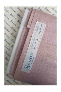 TW[iMaison Sajouj z  32ct l hイz 130x90cm yVN-LIN ? BRODER 12 FILS AU CM AU M?TRE CYCLAMEN-ztX T_LIN_12_M_100_140_CYCL y\z