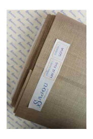 Sajou（サジュー） 麻布 反物 32ct リネン 刺しゅう布 130x90cm 【セピア-LIN À BRODER 12 FILS AU CM AU MÈTRE SÉPIA-】フランス製 T_LIN_12_M_100_140_SEPI 【予約】