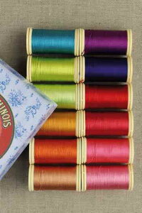 �T�W���[�iMAISON SAJOU�j �~�V���� �V���N100% �� �M�t�g�{�b�N�X 12�{�Z�b�g �ySOIE PERL?E 12 BOBINES TONS VIFS�z �t�����X�� CHSO_ASS_02_B�y�\��z