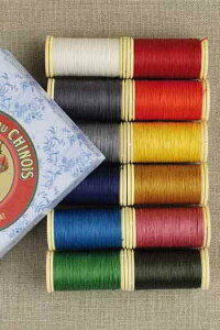 sajou �~�V���� ���l�� ������ ��100% �M�t�g�{�b�N�X 12�{�Z�b�g �yLIN GLAC? N°40 12 BOBINES TONS VIFS�z �t�����X�� CHLIN_30_ASS_02_B�y�\��z