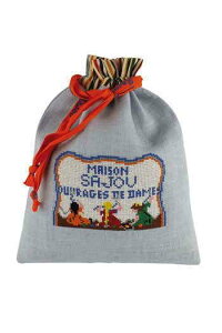 Maison Sajou クロスステッチ 刺しゅう キット 【 Kit point de croix sac Petites Filles brodant 】 上級者 輸入 海外 フランス KIT_PDC_MUP_SAJ_03 (予約)