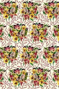 SajouiTW[j vgn 45x65cm ͂ yTissu coton en coupon Bouquets de pens?esz Jbgς tX T_SAJ_C_050_075_PER_21A y\z