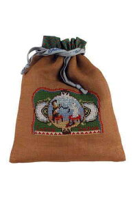 Maison Sajou NXXeb` hイ Lbg y Kit point de croix sac Chien et Chat pelotant z ㋉ A CO tX KIT_PDC_MUP_SAJ_05 i\j