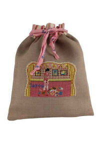Maison Sajou NXXeb` hJ Lbg y Kit point de croix sac Fille et son Chat z ㋉ A CO tX KIT_PDC_MUP_SAJ_08 i\j