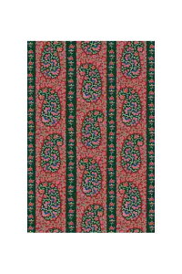 Maison Sajou GRebNXiOEKO-TEXj An  Rbg 140cm x 90 cm yTISSU COTON EN 150 CM CACHEMIRE ROUGEz }XN pb`[N Jgi[W  tX T_SAJ_M_150_PER_27Ay\z