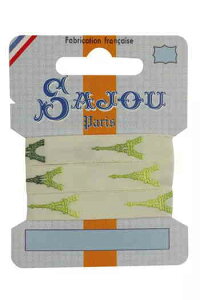 Maison SajouiTW[jhJ{1m y Ruban coton tour Eiffel vert d?grad? carte 1m z tX A RUB_COUT_06_TEF y\z