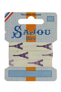 Maison SajouiTW[jhJ{1m y Ruban coton tour Eiffel mauve d?grad? carte 1m z tX A RUB_COUT_07_TEF y\z