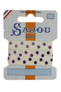 Maison SajouiTW[jhJ{1m y Ruban coton pois mauve d?grad? - carte 1 m z tX A RUB_COUT_07_POI y\z