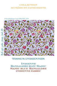 SAJOUi TW[ j NXXeb` hイ `[g } y Grille point de croix indienne Bangalore bleu Sajou z tX CO A ㋉ GRI_PDC_MUP_IND_05 y\z