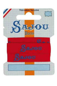 Maison SajouiTW[j{1m y Ruban coton rouge Sajou bleu - carte 1 m z tX A RUB_S_LOGO_05 y\z