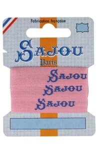 Maison SajouiTW[j{1m y Ruban coton rose Sajou bleu - carte 1 m z tX A RUB_S_LOGO_02 y\z