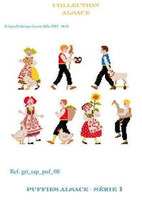 Maison SajouiTW[j NXXeb` hイ | `[g } y Grilles puffies personnages Alsace - serie 1 z | A ㋉ GRI_TAP_PUF_08y\z