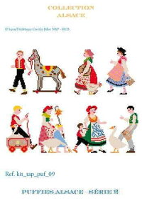 Maison SajouiTW[j NXXeb` hイ | `[g } y Grilles puffies personnages Alsace - serie 2 z | A ㋉ GRI_TAP_PUF_09y\z