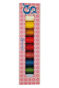 Maison Sajou �T�W���[ ���o�����l���� �M�t�g�{�b�N�X 8�{�Z�b�g �y Waxed linen thread - 8-spool box - bright tones �z �t�����X�� CH_SAJ_LIN_08_BO_02�y�\��z