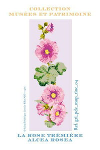 Sajou } Grille de point de croix : la rose tremiere NXXeb` `[g Sajou TW[ tX ]TW[ GRI_PDC_MUP_TINC_04