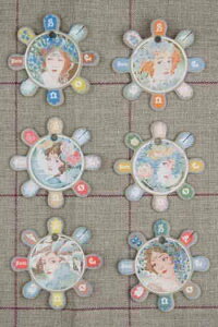 TW[ yot[̏I[KiCU[z SIX CARTES  FIL SAJOU MODLE BARFLEUR - FEMMES ART NOUVEAU tX CAR_CF_006_BARFLEURy\z