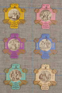 TW[ yt[̌ÂI[KiCU[z SIX CARTES  FIL SAJOU MODLE FLERS - GRAVURES ANCIENNES tX CAR_CF_006_FLERS y\z