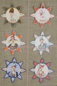 TW[ yh[B̃p RNV I[KiCU[z SIX CARTES  FIL SAJOU MODLE DEAUVILLE - MODE DE PARIS tX CAR_CF_006_DEAUVILLE y\z