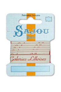 TW[ { 1m m | y12 MM RIBBON COMPTOIR SAJOU MOTIF N°04 - 1M CARDz tX AG RUB_POL_012_CO_04_C y\z