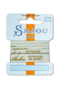 TW[ { 1m m |p y12 MM RIBBON COMPTOIR SAJOU MOTIF N°15 - 1M CARDz tX AG RUB_POL_012_CO_15_C y\z