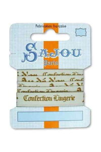 TW[ { 1m m |p y12 MM RIBBON COMPTOIR SAJOU MOTIF N°16 - 1M CARDz tX AG RUB_POL_012_CO_16_C y\z