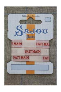 TW[iSajouj |{ 1m m y13MM WOVEN RIBBON "FAIT MAIN" (HAND MADE) 1M CARDz tX AG RUB_POL_013_LM_09_C y\z
